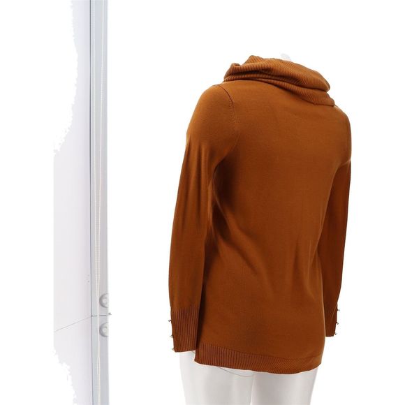 IMAN Comfy Chic Sweater Circle Scarf ROASTED PECAN 768134A - Picture 4 of 8